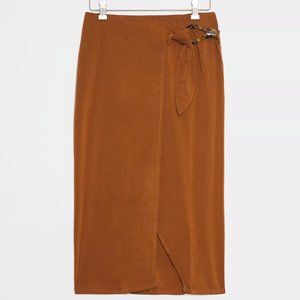 Anthropologie Brown A-Line Skirt